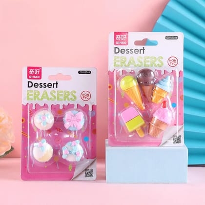 Dessert Shape Themes Erasers (Pack of 2)