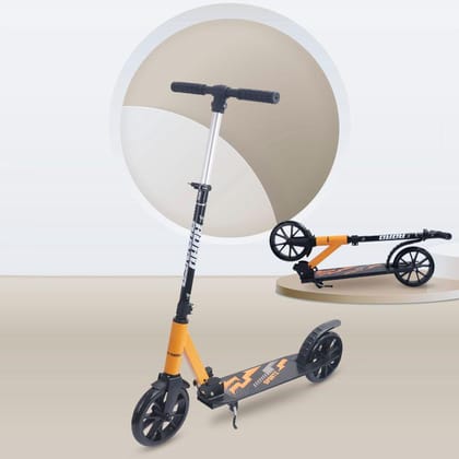 Road Runner Sportz Scooter - 3 Level Height Adjustment, Easy Fold, Wide Base & Stand-Orange