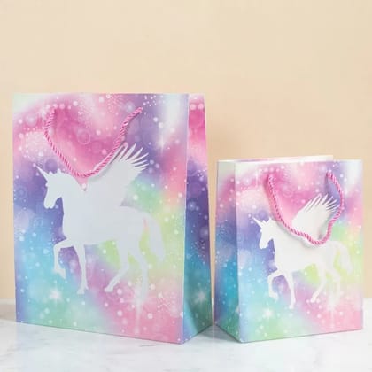 Colorful Unicorn Gift Bag (Set of 4)-Small