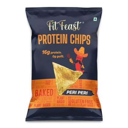 FitFeast Protein Chips Peri Peri Box of 6