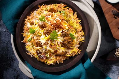 Soya Chaap Biryani (Serves 1)