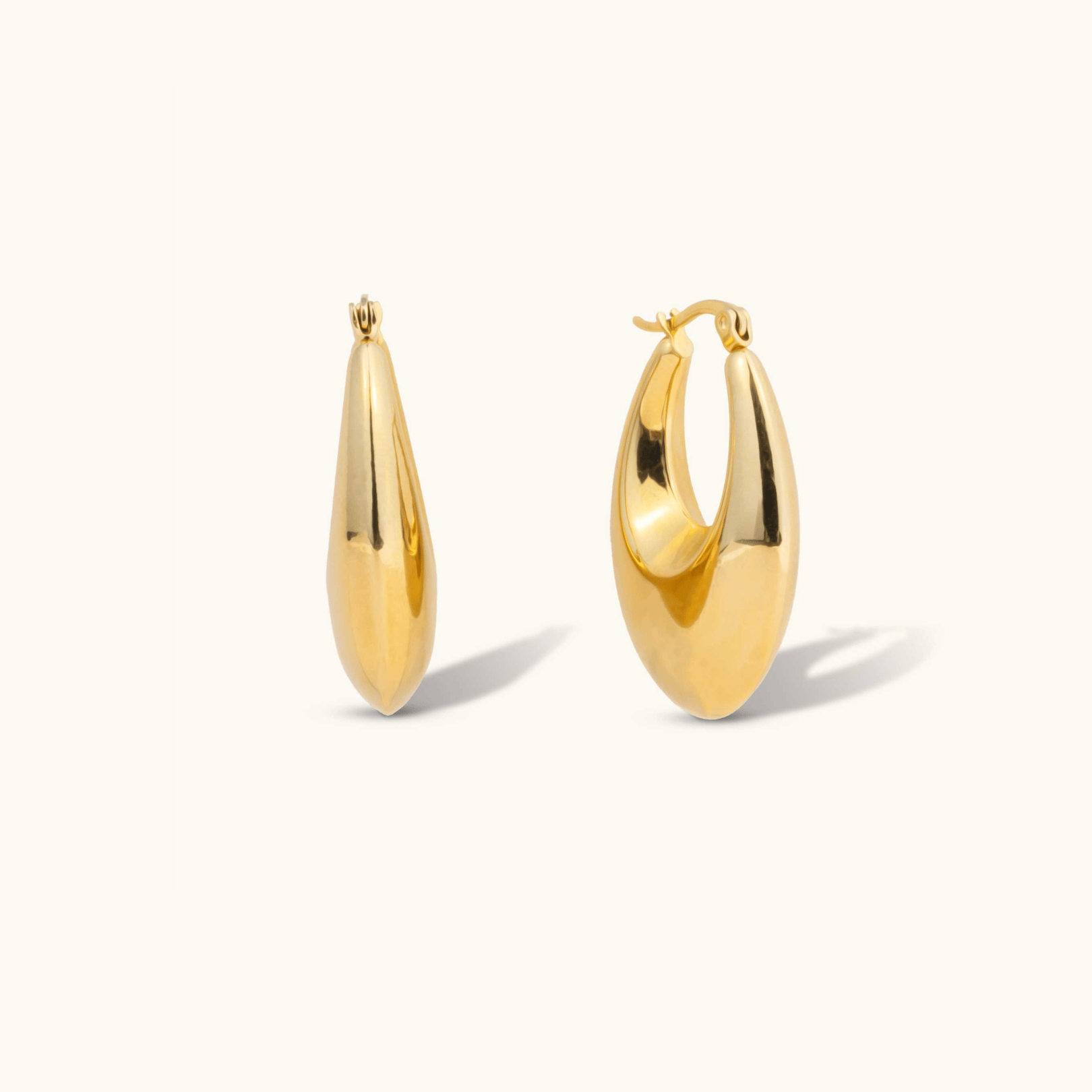 Timeless Bulky Hoops - 18K Gold Plated