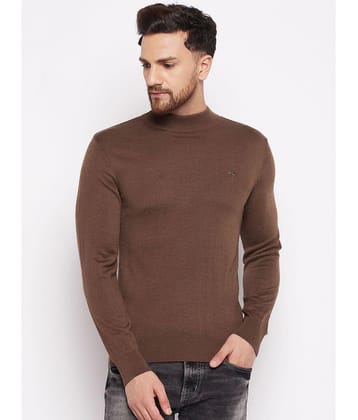 98 Degree North - Brown Woollen Blend Mens Pullover Sweater ( Pack of 1 ) - None