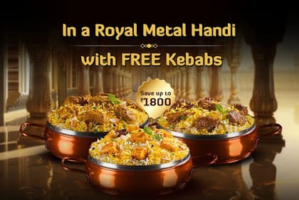 3 Nawabi Handi Mehfil With FREE Kebabs (serves 6-8)