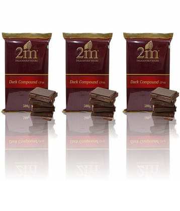 2M Dark Chocolate Compound Slab (CP-16) Assorted Chocolates 500 g