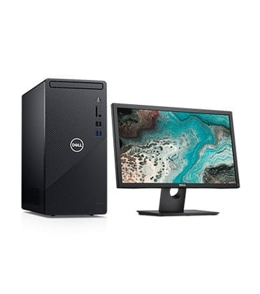 Dell Inspiron 3880 10th Gen Intel Core i3 Desktop 8GB RAM-1TB HDD-Windows 10-Ms Office 2019 with Dell  20 Monitor