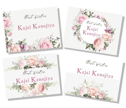 Gift Cards - Rosy Days-3" x 2"  - 24 cards