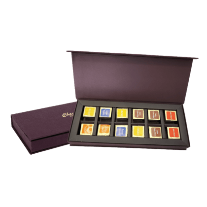 12 Chocolate Cuppa Board Premium Box