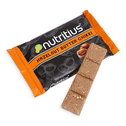 Nutritius Hazelnut Butter Chikki, 125 gm