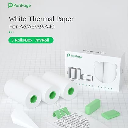 White Thermal Paper-WHITE / Thermal Paper / 10 Year