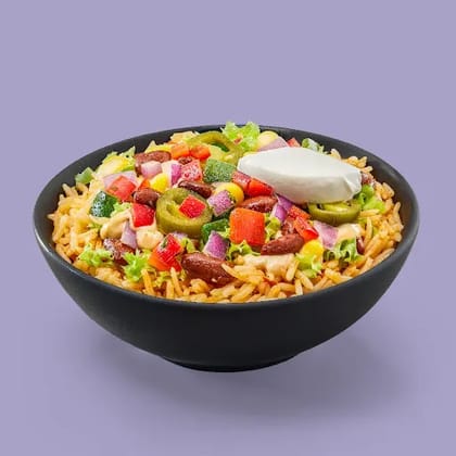 Burrito Value Rice Bowl Veg (aka Mexican Biryani)
