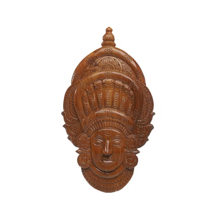 Wooden Theyyam Face Wall Mask | Decorative Wall Hangings-