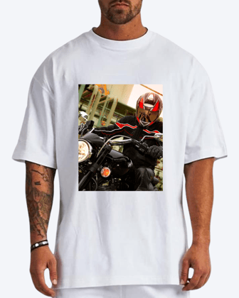 Personalised Oversized T-Shirt-S / White