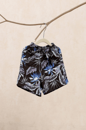 Midnight Blossom Shorts-0-6 months