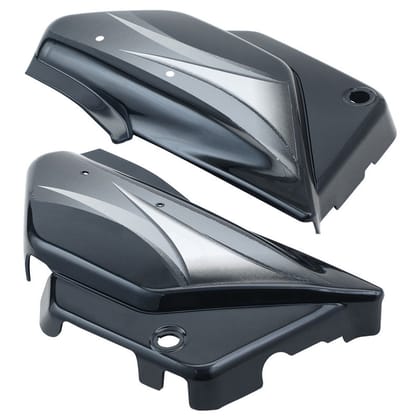 Side Panel / Side Cowl Set Fit For Hero Splendor Pro Black(Grey Sticker)