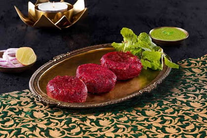 Beetroot & Peanut Kebab (3 Pcs)