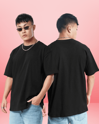 Black Oversized Tshirt-S