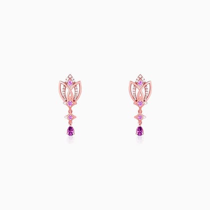 Rose Gold Blessed Notre Dame Earrings