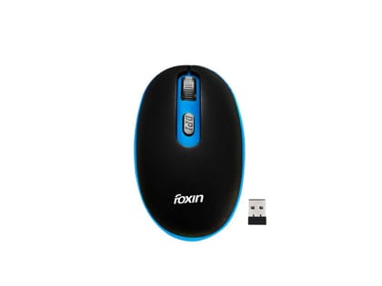 Foxin 9099 Wireless Mouse With Nano USB Receiver Vibrant Blue