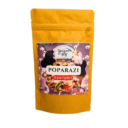 BazaaRooh Instant Popcorn Peri Peri Made in Natural Coldpressed Oil (200 Gms)