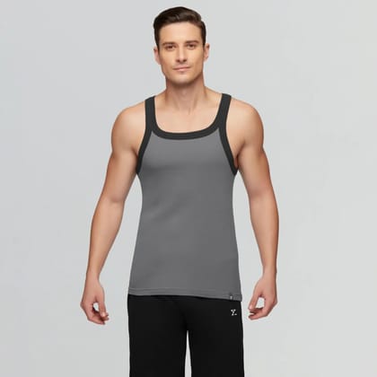 Pace Square Neck Vest Steel Ash Grey S