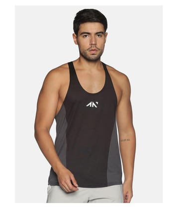 Aesthetic Nation Black Sleeveless Vests - L