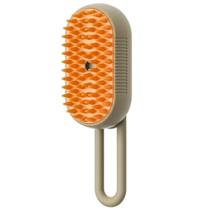 3-In-1 Electric Pet Steam Brush-Milk Brown