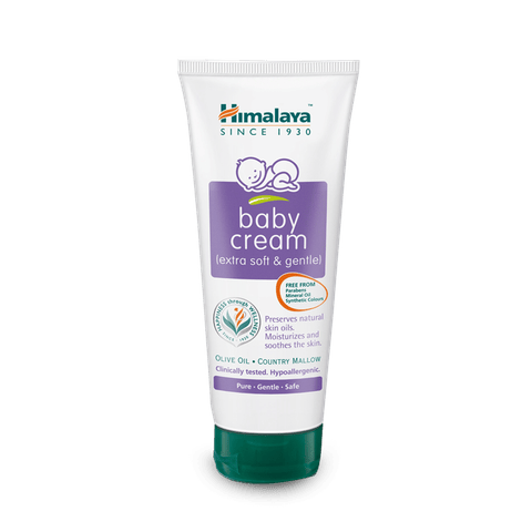 Himalaya Baby Cream Pure, Gentle, Safe (Olive Oil, Country Mallow), 50 gm Tube