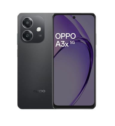 OPPO A3X (Color - Sparkle Black, Storage - 128 GB, Ram - 4 GB) by ZALANI COLLECTION NX