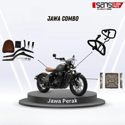 Jawa Perak Back Seat & Crash Guard Special Combo-2019 - 2023