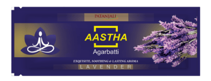 AASTHA AGARBATTI LAVENDER - 18 STICK