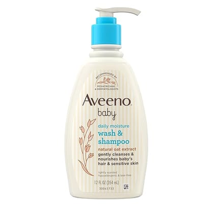 Aveeno Baby Wash and Shampoo Lightly Scented (12 fl oz)