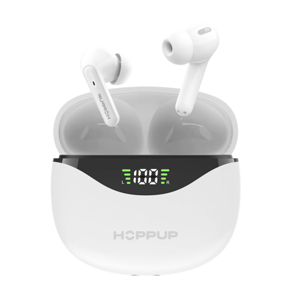 HOPPUP AirDoze D50 Earbuds with upto 50H Playtime, ENC, Gaming Mode & Made In India Bluetooth Headset