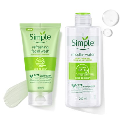 Face Wash & Micellar Water Combo(150ml + 200ml)