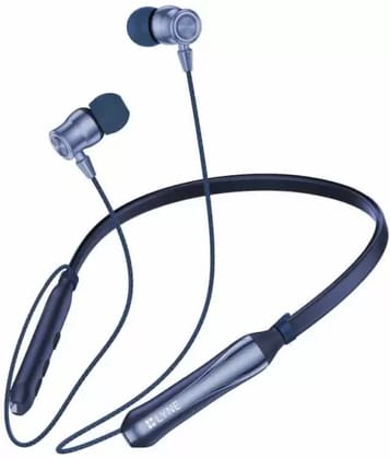 LYNE Rover 29 Bluetooth Neckband 50 Hours Music Time Bluetooth Headset (Blue, In the Ear)