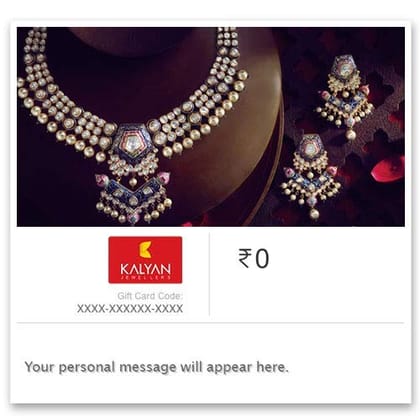 Kalyan Jewellers Diamond Jewellery E-Gift Card