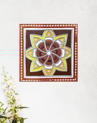 Mandala Artwork on Wall, 18 Inch x 18 Inch