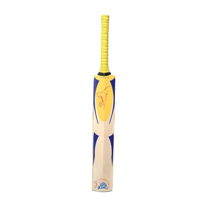 CSK Roar - English Willow Bat-6 / Yellow/Navy / English Willow Bat