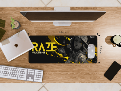 "RAZE" Gaming Mousepad – Elevate Your Gaming Experience-Medium (28CM x 60CM)