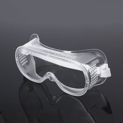 Entire Enclosure Anti-impact Transparent Anti-fog and Dust-proof Isolation Workplace Safety Glasses With Four Beads-Transparent