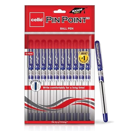 cello all Pen, Pack of 25,Blue Ball Pens, Lightweight Ball Pens