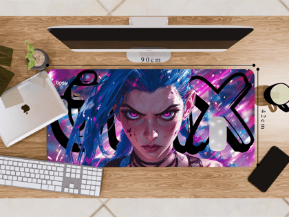 "JINX-ARCANE-ALTER EGO" Gaming Mousepad – Elevate Your Gaming Experience-Extra Large (42CM x 90CM)