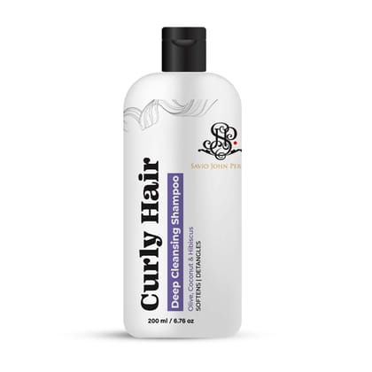 Curly Hair Shampoo - Hydrating Formula for Defined and Frizz-Free Curls By Savio John Pereira - 200ml-Curly Hair Shampoo - Hydrating Formula for Defined and Frizz-Free Curls By Savio John Pereira