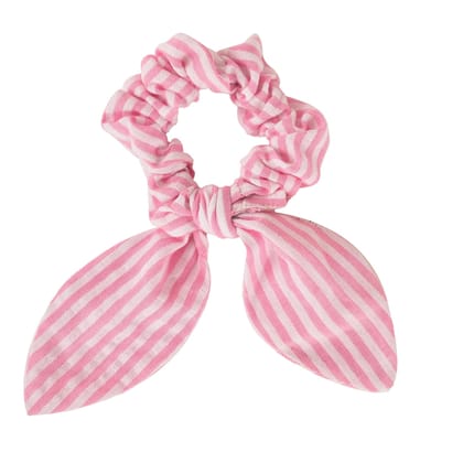 Pink Route Bow Scrunchie