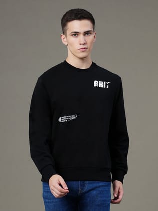 RedTape Round Neck Graphic Sweatshirt for Men | Smart Look | Everyday Comfort