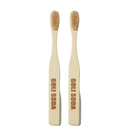 Goli Soda Natural Bamboo Toothbrush with Soft Plant Based Bristles (Pack Of 2)