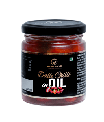 Vartoh Organic Dalle Chilli In Oil, 165 gm