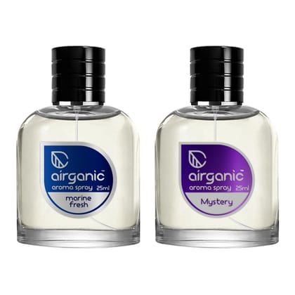 AIRGANIC Aroma Fine Spray Combo - Marine Fresh & Mystery Fine Spray - 25 ml each