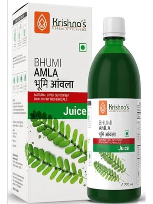 Krishnas BHUMI AMLA JUICE 1000 ML (PACK OF 2)