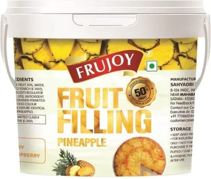 Frujoy Pineapple Filling 1kg | For Cake | Dessert | Custard | Pastry | Muffins | Baking Essentials